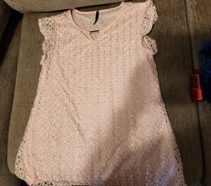 Ashley Blue Pink Lace Blouse